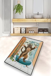 Mijölnir Alfombrilla de Baño Tame Your Tiger Multicolor 70 x 120 cm